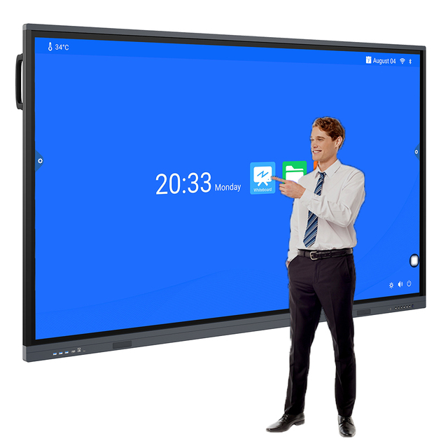 65/75/86/98/110 Inch 4K UHD Display Interactive Panel Touch Multiple Writing Smart Whiteboard All in One Interactive Boards