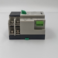 Din Rail ATS untuk PV dan Inverter, saklar pemilih Transfer otomatis daya ganda tanpa gangguan 2P 63A 100A
