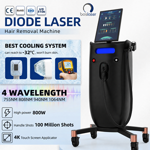 Appareil d'épilation au laser à diode BOSLASER Série 800W, 4 longueurs d'onde, épilation indolore avec laser TGA CE <span class=keywords><strong>alex</strong></span> - Product Image 1