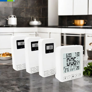 Digitale Draadloze Lcd Weerstation Vochtigheidsmeter Huishouden Kamertemperatuur Meters Plastic Vlees Draadloos Weerstation - Product Image 4