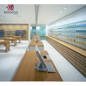 Conception de rendu 3D haut de gamme Comptoir de caisse Farmacia Shop Présentoirs en verre transparent - Product Image 2