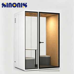 Sinonis 1 Person Silent Phone Booth <b>Acoustic</b> Office Pod for Private Calls Small Privacy Room and Work Station - Product Image 3