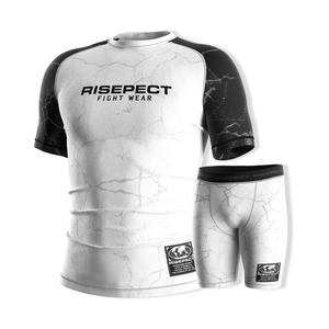 Paquete de Jiu-jitsu NO GI: Rashguard de Compresión y Pantalones Cortos de Vale Tudo con Costuras Reforzadas y Tejido Elástico en 4 Direcciones para BJJ y Grappling - Product Image 1