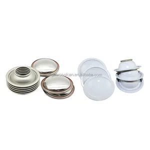 Wholesale aerosol spray tinplate cans top cone and dome components for aerosol spray cans