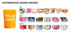 ถุงทรงพิเศษ 3.5 แพ็ค ป้องกันกลิ่น คุณภาพสูง ความหนาแน่นสูง รูปทรงพิเศษ โฮโลแกรมไดคัท สำหรับอาหาร 3.5 ดอกไม้ - Product Image 4