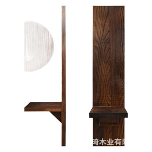 Home living room <b>wall</b>-mounted decorative <b>shelf</b> set, two-piece <b>wall</b>-mounted storage rack, cross-border <b>wall</b> <b>floating</b> wooden - Product Image 5