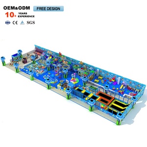 Laberinto de Castillo Azul para Interiores, Equipo de Juegos para Niños, Parque de Aventuras con Diseño Temático de Animales Subacuáticos - Product Image 2