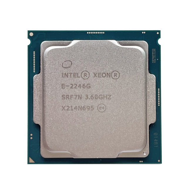 NEW Original for Intel Xeon E-2246G CPU SRF7N 3.60GHz 6-Core 12MB 80W LGA-1151 C246 14 nm CPU 8 GT/s Processor Fast Ship