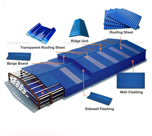 Lámina de Techo de PVC Tipo Capota para Techos, Tejas Recubiertas de PVC ASA, Materiales Plásticos de PVC - Product Image 6