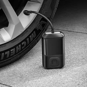 Mini compresseur d'air de voiture sans fil 12v portable et rapide pour moto gonfleur de pneu électrique pompe et lumière