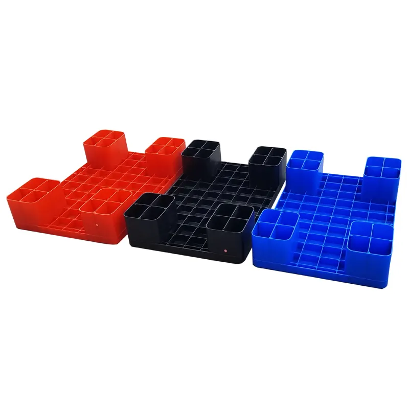 400x300x120mm HDPE Supermarket Warehouse Small Size Flat Surface Plastic Mini Pallet TP-0403PJ