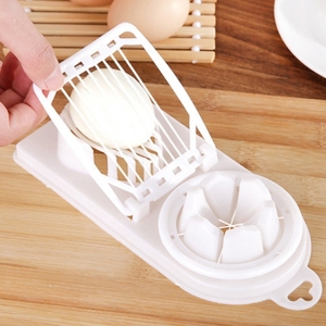 Cortador de huevos de alambre de acero inoxidable para huevos duros, herramientas de cocina, cortador de huevos de Metal de mano - Product Image 6