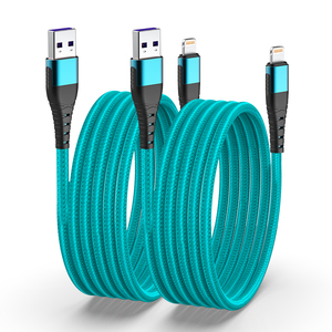 Cáp sạc nhanh <span class=keywords><strong>USB</strong></span> 2.4A, chứng nhận MFI, khuyến mãi, dài 1m (3ft), dành cho iPhone 11 12 13 14 15 16 Pro Max - Product Image 2