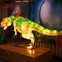 Lanterne de festival de lanternes de dinosaures vives personnalisées en usine pour décor de terrain de jeu
