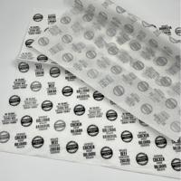 Papier d'emballage alimentaire pour collations, hamburgers, résistant à l'huile, papier d'emballage personnalisé avec logo imprimé pour aliments