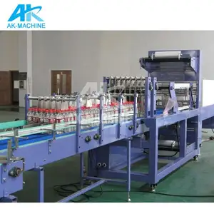 Shrink Film Wrapping Machine For Glass Bottle / 1.25-2L Water Bottles Stretch Films Wrapping Machine