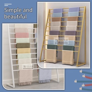 Có thể điều chỉnh Thảm Mẫu Rack hiển thị với hệ thống đường sắt vải và đá tự nhiên showroom chủ - Product Image 2