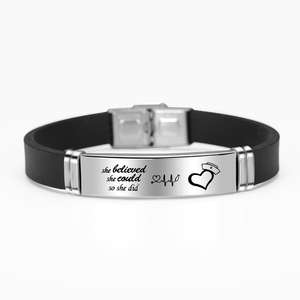 Nuevo Brazalete de Acero Inoxidable con Logotipo Médico, Brazalete de Silicona con Oración de Enfermera, Regalo para Médicos y Enfermeras - Product Image 6
