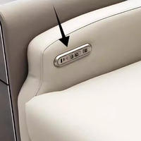 Nouveau Fauteuil Électrique Haut de Gamme 2025 au Design Moderne et Simple, Fauteuil Inclinable Médical de Massage Écologique avec USB en Bois pour Réception et Négociation