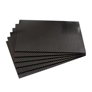 Lastra in Fibra di Carbonio 3K 100% Laminata, Tessitura Piana, Spessore 0.5mm-3.0mm, 400x500mm, Superficie Lucida - Product Image 4