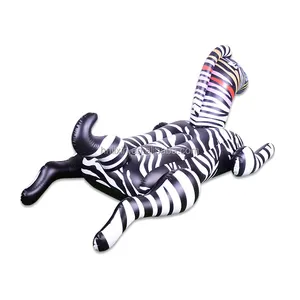 Kinder aufblasbare Wassers chw immer Reiter Aufblasbare Zebra schwimmende Bett Tierform Flotador aufblasbare Grande Por Bürgermeister Pool schwimmt