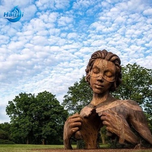 Statue humaine en fibre de verre grand format, résistante aux UV, réaliste, de style classique, pour jardin extérieur commercial - Product Image 3
