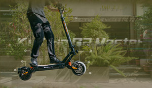 Patinete Eléctrico Plegable KuKirin G2 Master, Pantalla a Color, Doble Motor, Llantas Anchas de 10 Pulgadas, para Campus, Parque y Entrega de Comida - Product Image 3