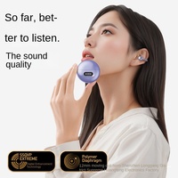 Headset Bluetooth Nirkabel Model Q71, Konduksi Tulang, Desain Terbuka, Daya Tahan Lama, Peredam Kebisingan, Merek Baru Netral