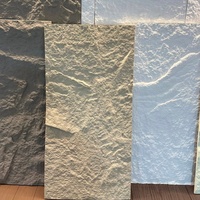 Panneau mural en pierre PU 3D, design moderne, panneau en pierre PU léger pour les murs extérieurs