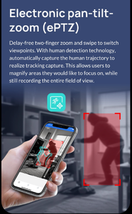 كاميرا تويا الذكية بعدسة مزدوجة 4 ميجابكسل بزاوية 180 درجة °   كاميرا واي فاي بانورامية مع رؤية ليلية ملونة وكشف الحركة البشرية، تدعم التسجيل على مدار الساعة - Product Image 4