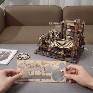 <span class=keywords><strong>Robotime</strong></span> Contacta para Obtener Descuento, Juguete de Pista de Canicas LGA01 Hecho a Mano, Rompecabezas 3D de Madera para Adultos - Product Image 6