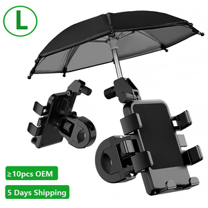 Soporte para Teléfono Móvil de Motocicleta de Alta Calidad con Sombrilla, Antideslizante, Impermeable, Soporte para Celular de Bicicleta con Múltiples Ángulos de Apoyo - Product Image 2