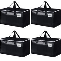 OEM ODM Vêtements pliants de grande capacité, Literie de couverture Organisateurs de couettes Sacs de rangement Organisation avec fenêtre à fermeture éclair/