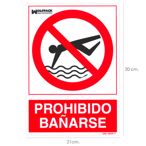 Cartello Proibito il Bagno 21x 30 (H) cm. - Product Image 1