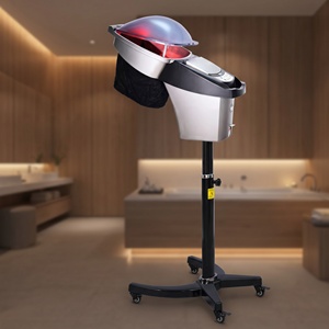 Vaporizzatore Professionale per Capelli con Ozono e Nano-Nebbia, Cappa Regolabile e Luce Infrarossa Rossa per Trattamenti Spa in Salone - Product Image 2