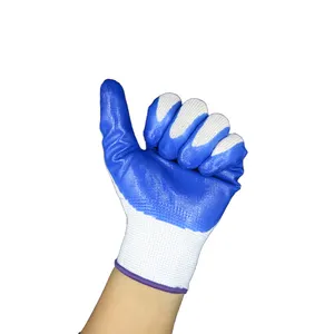 Factory Price Custom 13g Polyester Coated Working Gloves For Sale
