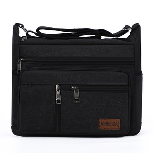 Vintage Canvas Tactical Messenger <b>Bag</b> for <b>Men</b> Fashionable Waterproof Crossbody <b>Bag</b> with Lock Letter Decoration - Product Image 1