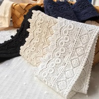 Vente chaude Soluble Dans L'eau Dentelle Guipure Soie Dentelle Garniture Coton Dentelle Accessoires Multicolore pour Vêtements Pur 100% Coton Élégant