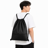 Sac à dos de sport en polyester imperméable avec cordon de serrage, tendance, pour le Nouvel An 2025, idéal pour les cadeaux