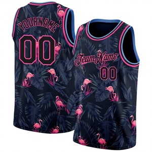 Camiseta de Baloncesto Personalizada Unisex con Estampado de Flamencos, Sublimada, de Malla, Sin Mangas, Transpirable, de Secado Rápido, para Adultos, Ropa Deportiva de Verano - Product Image 1