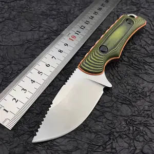 Full Tang Hidden Canyon Hunter G10 Stable Wood Fixed Blade Knife Hunting Kydex Sheath Belt Straight Bushcraftknife