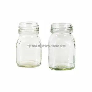 Hot sale 1000ml honey jar glass food storage container bottle glass unique for jam with good packing