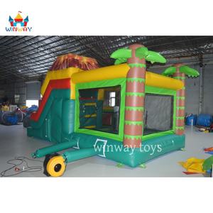 Structure gonflable combinée Winway sur le thème des dinosaures pour enfants, aire de jeux, château gonflable, capacité 500 kg, 5 à 8 enfants, utilisation commerciale en location - Product Image 6