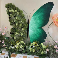 Nouvelle Arche de Fleurs Papillon Violette DKB Factory, Grande Murale de Papillons de Luxe, Toile de Fond Personnalisée avec Fleurs Artificielles