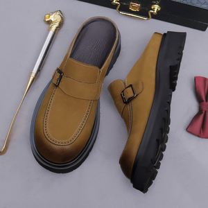 Chaussures habillées italiennes à bout carré pour hommes, de marque de luxe, fabriquées à la main, de haute qualité, à lacets, pour affaires, soirées et événements sociaux - Product Image 3