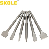 Meilleures mèches de burin rotatif électrique en acier 40Cr ZHONGPIN SDS Plus, pointe plate, pour briser les murs de briques et le béton, certifiées IECEE
