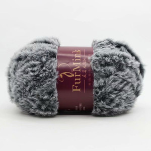 Phoenix édredon moyen épais fil de laine Imitation fourrure de vison longue fourrure recyclée teint fort pour la broderie tricot tissage - Product Image 5