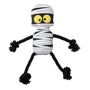 % 100% Polyester sıcak satış prim cadılar bayramı yavru peluş oyuncak köpek gıcırtılı halat oyuncak - Product Image 4