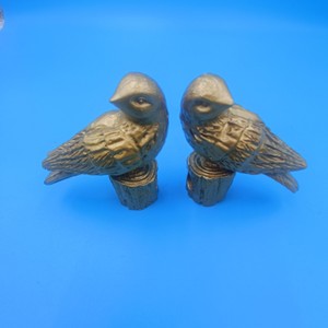 Bird-shaped Curtain <b>Rod</b> Finials Gold <b>Plastic</b> Antique Design Decorative Accessories for Curtains - Product Image 1