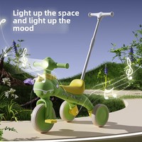 Nouveau tricycle multifonctionnel pour enfants, draisienne dinosaure, 1-14 ans, en plastique, à trois roues, avec contrôle parental